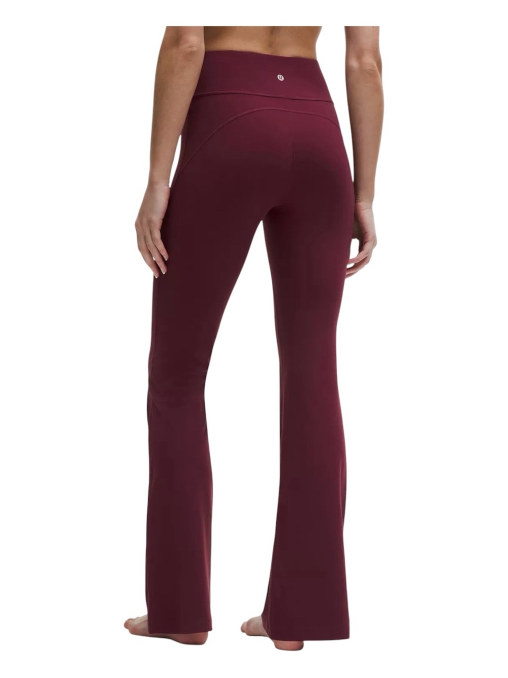Lululemon Groove Super High-Rise Flared Nulu Yoga Pants Burgundy Size 0